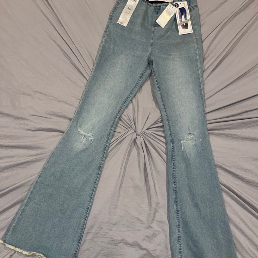 Light Blue Wide Leg Jeans